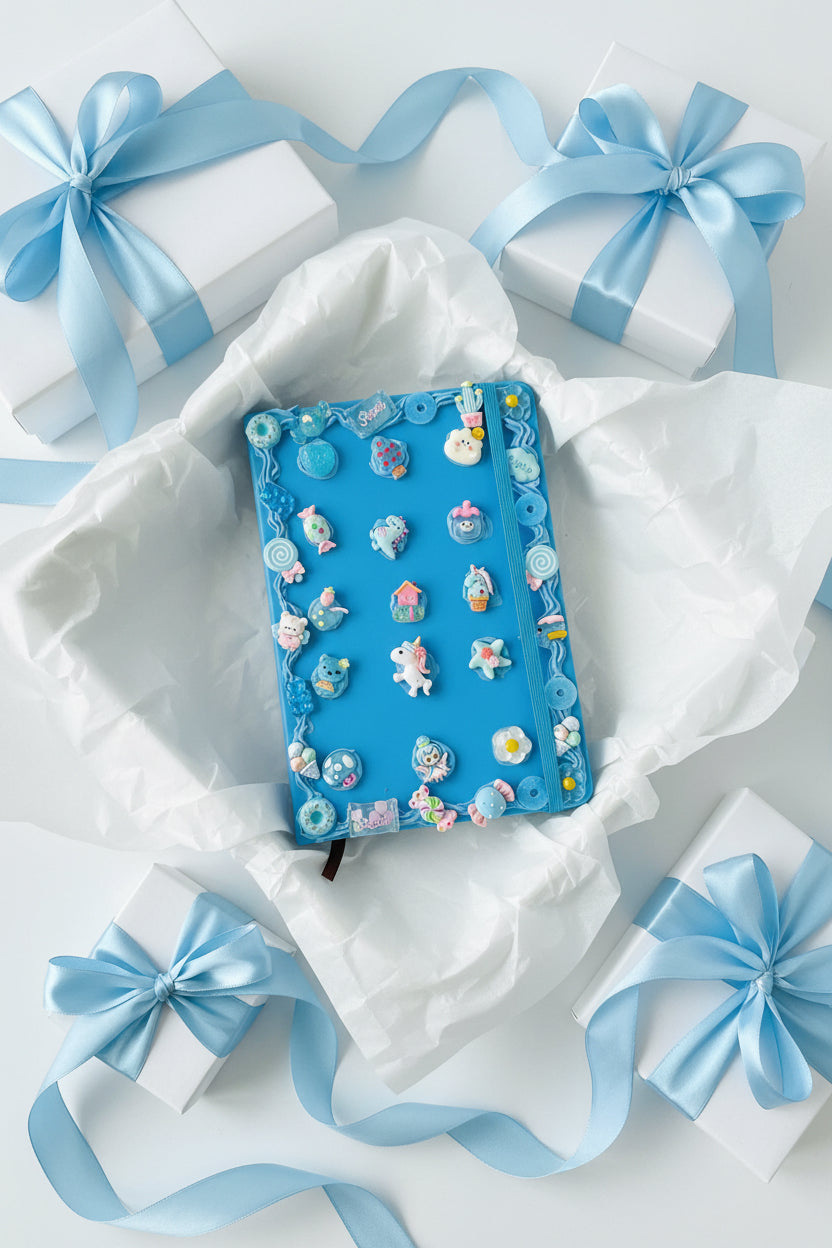 Blue sour candy journal