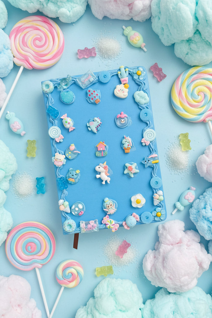 Blue sour candy journal