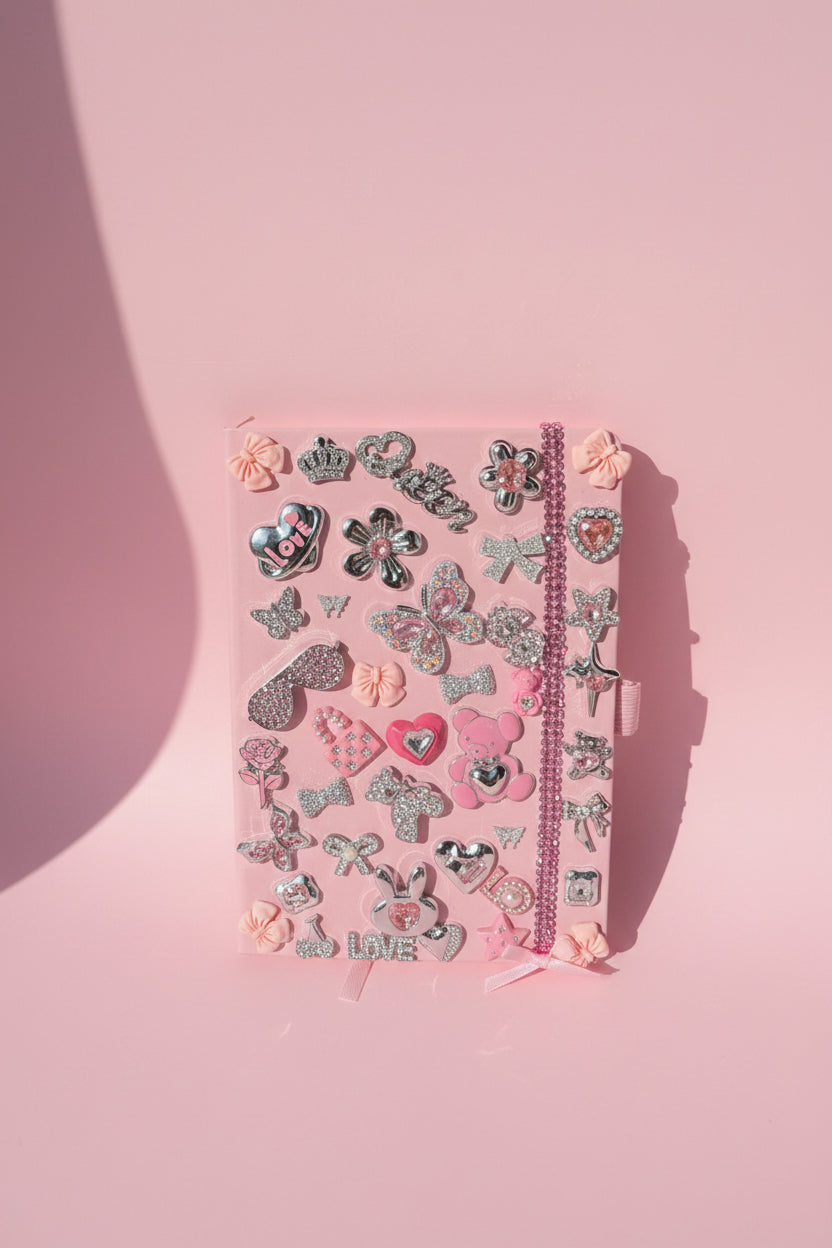 Pink teddy journal