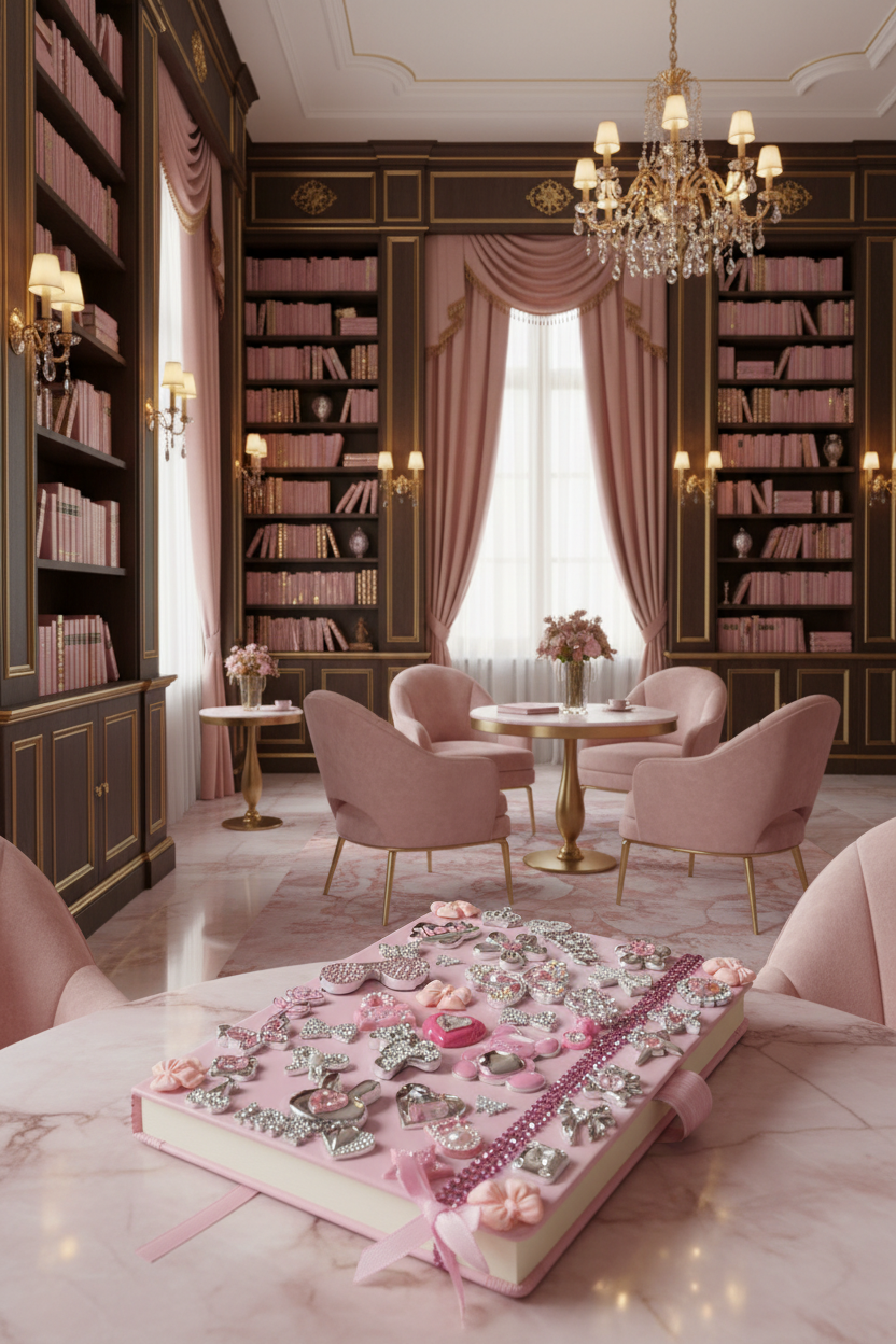 Pink teddy journal