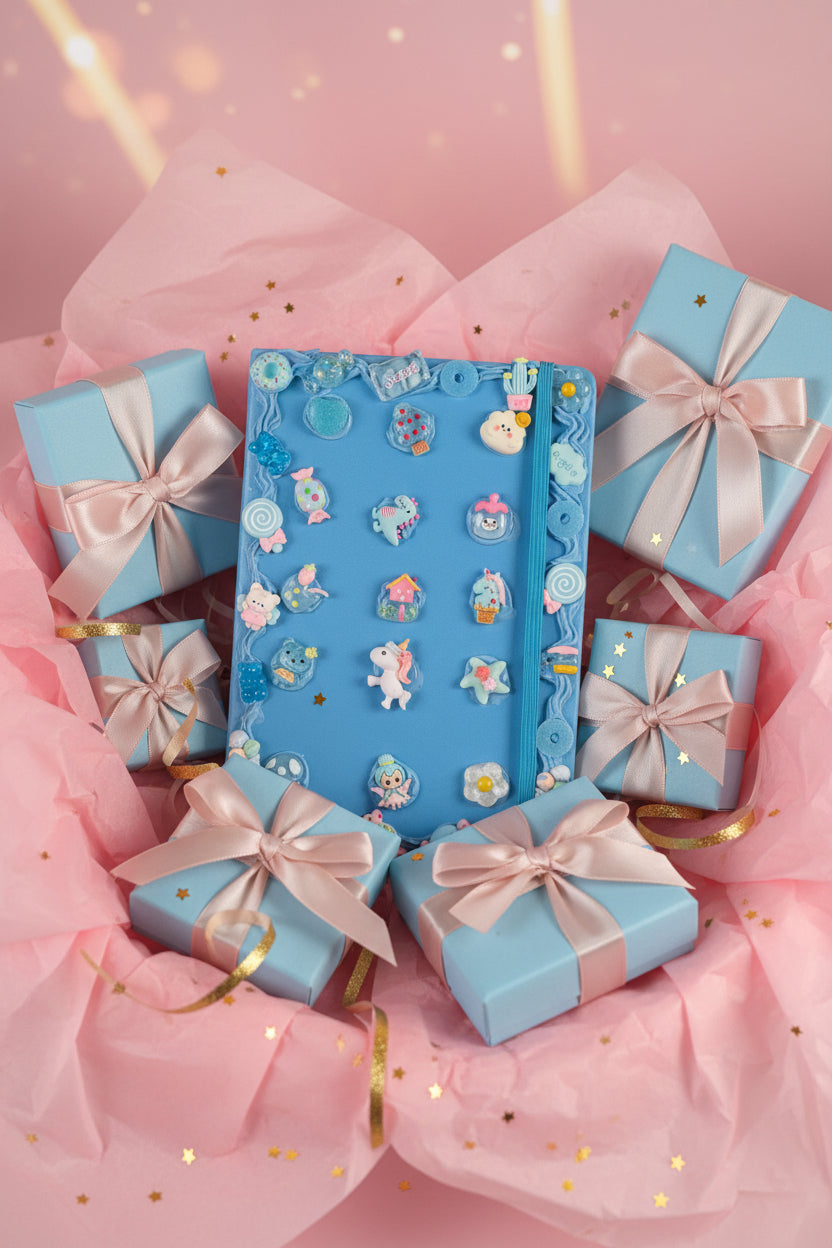 Blue sour candy journal