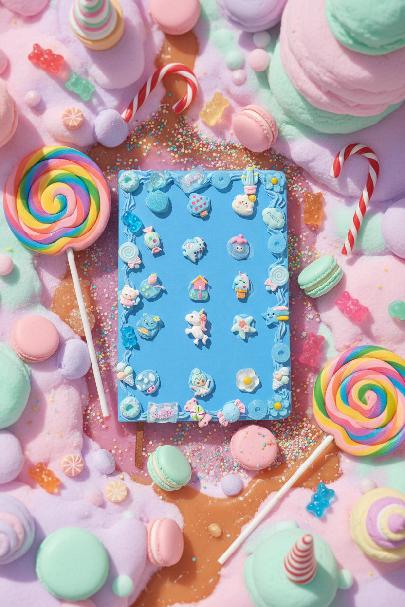 Blue sour candy journal