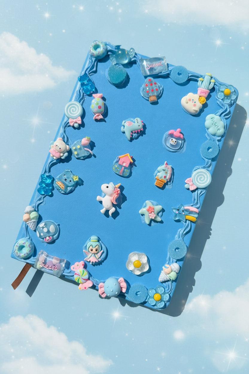 Blue sour candy journal