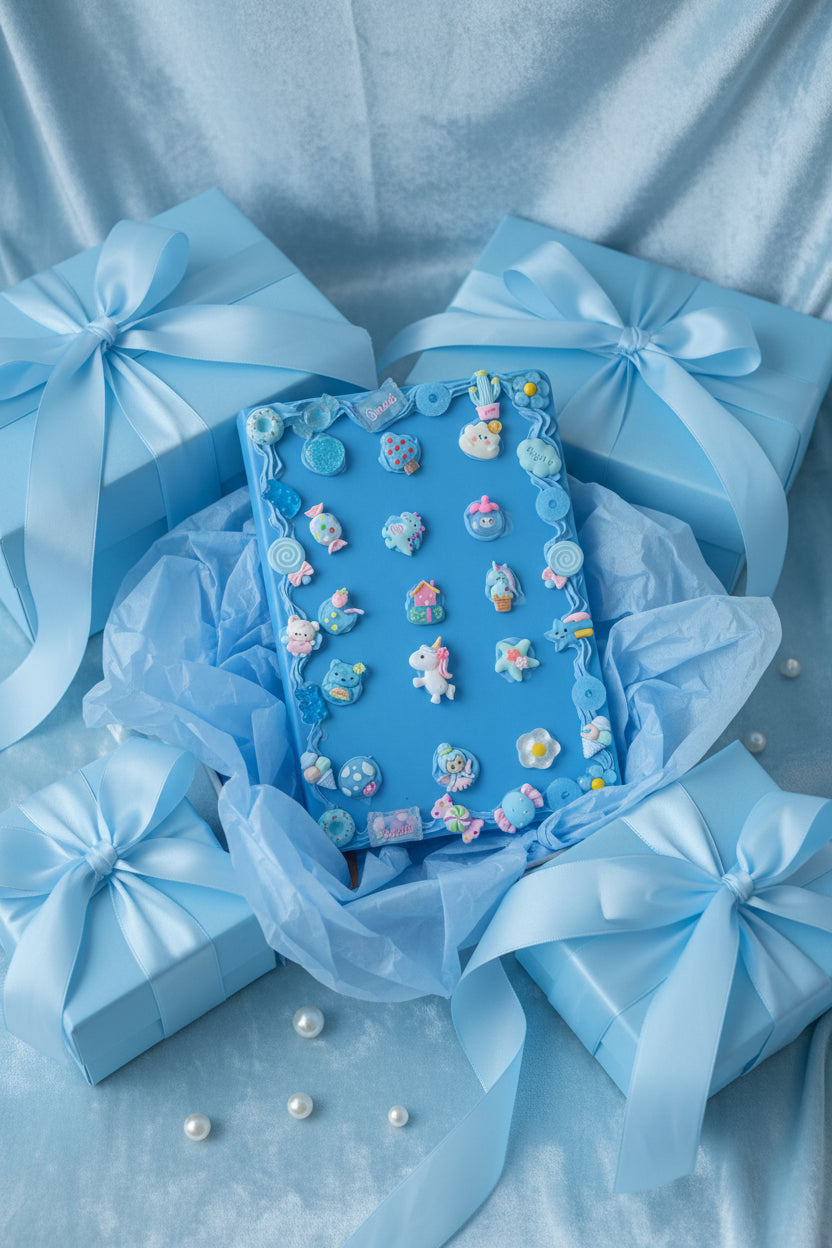 Blue sour candy journal