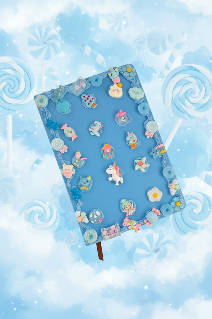 Blue sour candy journal