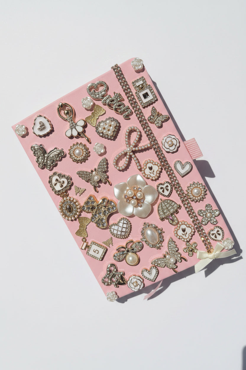 Gold teddy bear journal