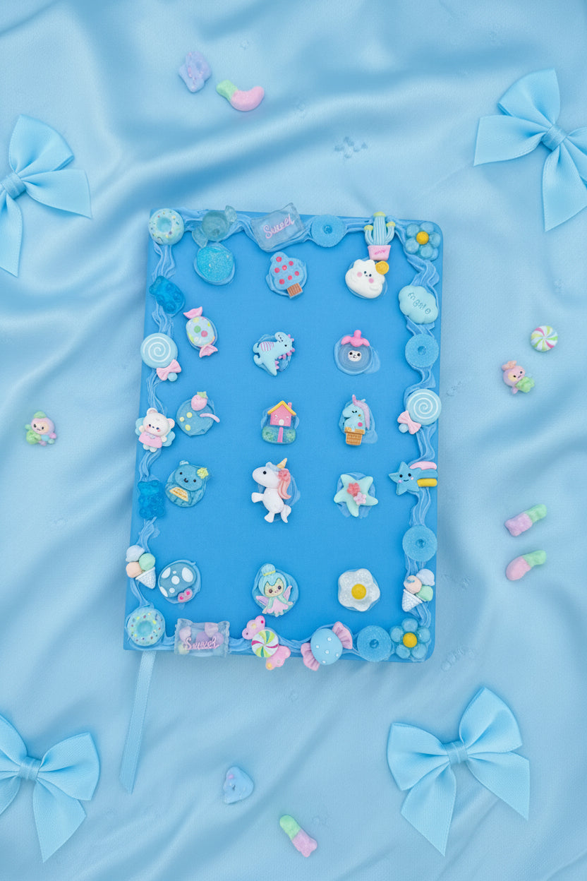 Blue sour candy journal